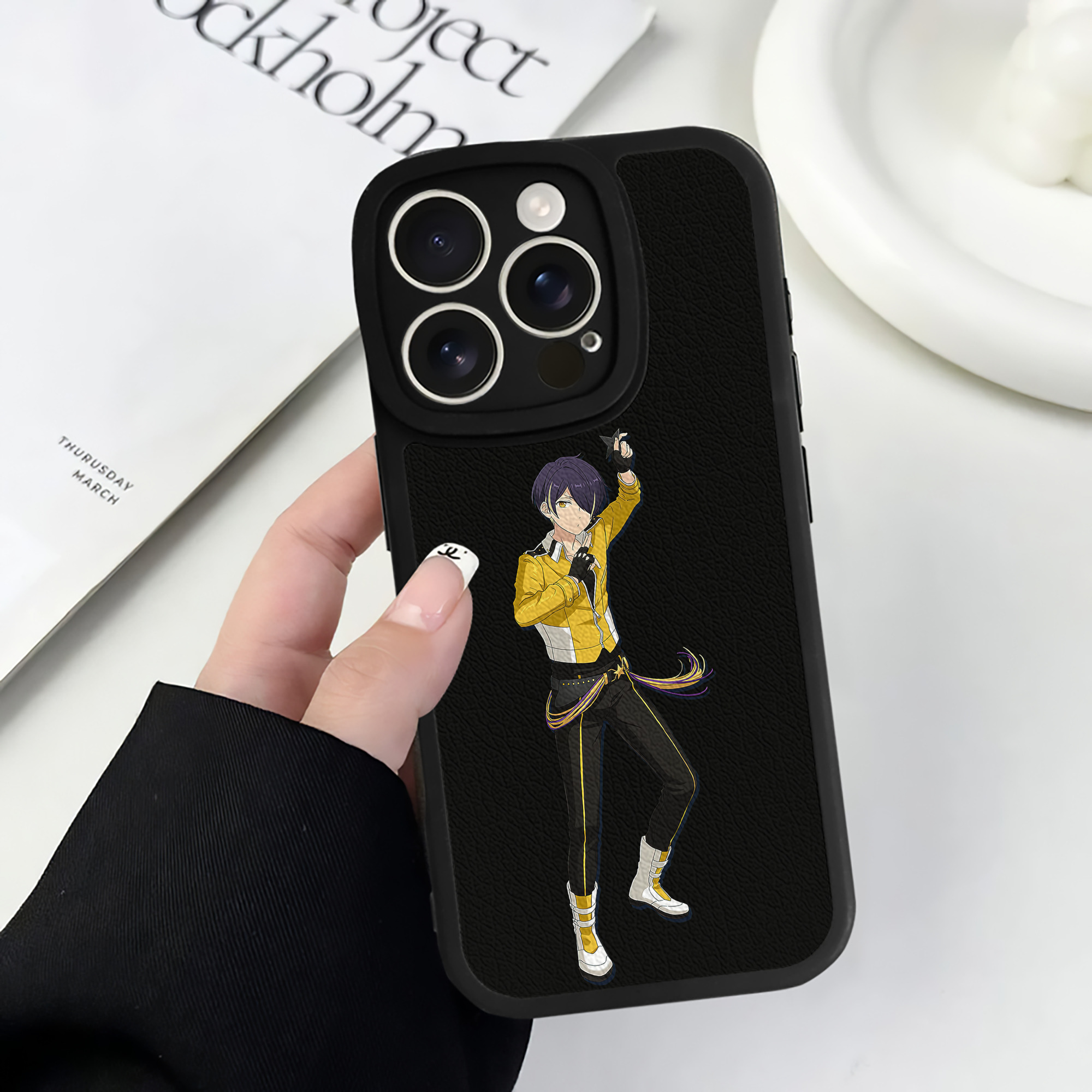 （画像用） あんさんぶるスターズ! Ensemble Stars 【iPhone 16シリーズ対応】シリコンスマホケース（レザー調） 材質：シリコン